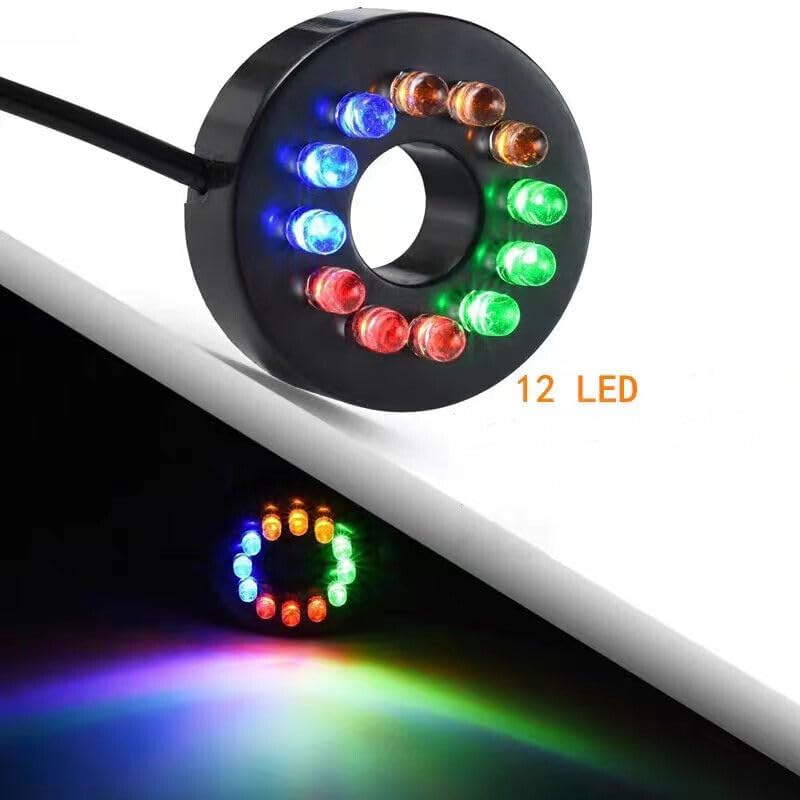 SGSLT حلقة أضواء تحت الماء 12-LED بديلاً 12V مضاءة تحت الماء نافورة بركة أضواء تحت الماء (تغير اللون ببطء) - Image 2